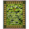 Irish Blessing - May the Road Rise Up to Meet You - Sympathy - Cotton Woven Blanket Throw - Made in the USA (72x54) Tapestry Throw