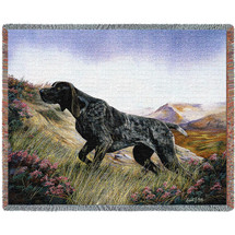 German Shorthaired Pointer - Robert May - Cotton Woven Blanket Throw - Made in the USA (72x54) Tapestry Throw