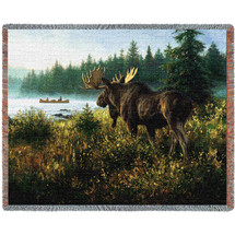 In His Domain - Robert Duncan - Cotton Woven Blanket Throw - Made in the USA (72x54) Tapestry Throw