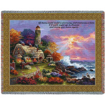 Heavens Light - If Tears Could Build A Stairway And Memories A Lane - Sympathy - James Lee - Cotton Woven Blanket Throw - Made in the USA (72x54) Tapestry Throw