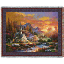 Morning Of Hope - James Lee - Cotton Woven Blanket Throw - Made in the USA (72x54) Tapestry Throw