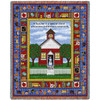 Teacher - School Days - Cotton Woven Blanket Throw - Made in the USA (72x54) Tapestry Throw