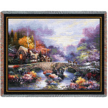 Going Home - James Lee - Cotton Woven Blanket Throw - Made in the USA (72x54) Tapestry Throw
