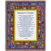Teacher's Prayer - Cotton Woven Blanket Throw - Made in the USA (72x54) Tapestry Throw