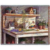 Simple Pleasures - Michael Humphries - Cotton Woven Blanket Throw - Made in the USA (72x54) Tapestry Throw