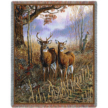 Country Treasures - Terry Doughty - Cotton Woven Blanket Throw - Made in the USA (72x54) Tapestry Throw