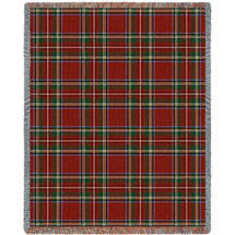 Plaid - Stewart Royal Tartan - Cotton Woven Blanket Throw - Made in the USA (72x54) Tapestry Throw