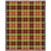 Plaid - Woods - Cotton Woven Blanket Throw - Made in the USA (72x54) Tapestry Throw
