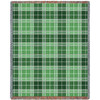 Plaid - Heather Tartan - Cotton Woven Blanket Throw - Made in the USA (72x54) Tapestry Throw
