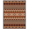 Domingo - Southwest Native American Inspired Tribal Camp - Cotton Woven Blanket Throw - Made in the USA (72x54) Tapestry Throw