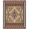Butte Clay - Southwest Native American Inspired Tribal Camp - Cotton Woven Blanket Throw - Made in the USA (72x54) Tapestry Throw