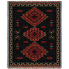 Taos - Southwest Native American Inspired Tribal Camp - Cotton Woven Blanket Throw - Made in the USA (72x54) Tapestry Throw