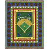 Sports - Baseball - Play Ball - Cotton Woven Blanket Throw - Made in the USA (72x54) Tapestry Throw