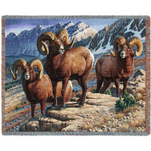 Mountain Monarchs - Cynthie Fisher - Cotton Woven Blanket Throw - Made in the USA (72x54) Tapestry Throw