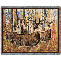 Sudden Encounter - Cynthie Fisher - Cotton Woven Blanket Throw - Made in the USA (72x54) Tapestry Throw