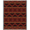Mesilla - Southwest Native American Inspired Tribal Camp - Cotton Woven Blanket Throw - Made in the USA (72x54) Tapestry Throw