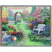 When Someone You Love Becomes A Memory - Sympathy - Joseph Lee - Cotton Woven Blanket Throw - Made in the USA (72x54) Tapestry Throw