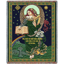 Irish Blessing - Until We Meet Again May God Hold You In The Palm Of His hand - Sympathy - Blanket Throw Woven from Cotton - Made in the USA (72x54) Tapestry Throw