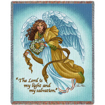 My Salvation Angel - Elaine Maier - Cotton Woven Blanket Throw - Made in the USA (72x54) Tapestry Throw