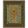 Celtic Cross - Cotton Woven Blanket Throw - Made in the USA (72x54) Tapestry Throw