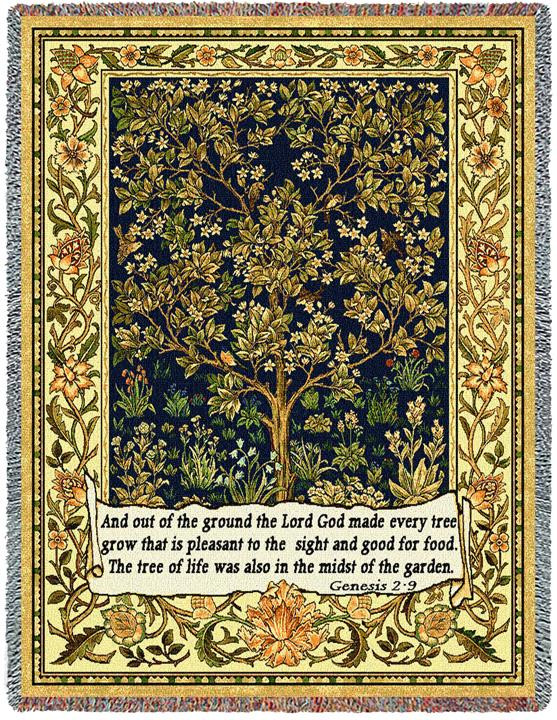 Tree Of Life Genesis 29 Arts and Crafts William Morris Cotton