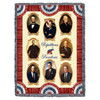 Great Republicans - Lincoln, Ford, F.D. Roosevelt, T. Roosevelt, Eisenhower, G.H.W. Bush, Reagan, G.W. Bush - Cotton Woven Blanket Throw - Made in the USA (72x54) Tapestry Throw