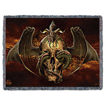 Dissent - Tom Wood - Cotton Woven Blanket Throw - Made in the USA (72x54) Tapestry Throw