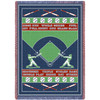 Sports - Baseball Field - Cotton Woven Blanket Throw - Made in the USA (70x50) Afghan