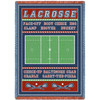 Sports - Lacrosse Field - Cotton Woven Blanket Throw - Made in the USA (70x50) Afghan