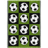 Sports - Soccer Balls - Cotton Woven Blanket Throw - Made in the USA (70x50) Afghan
