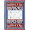 Sports - Hockey Field - Cotton Woven Blanket Throw - Made in the USA (70x50) Afghan