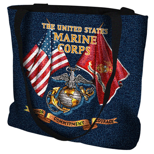 Marine Corps Land Sea Air - Tote Bag