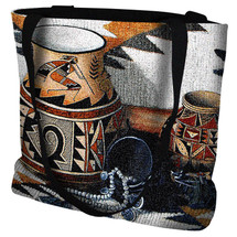Kokopelli Pot - Southwest Crafts - Tote Bag