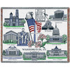 Washington DC - Cotton Woven Blanket Throw - Made in the USA (72x54) Tapestry Throw