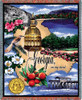 State of Georgia - Cotton Woven Blanket Throw - Made in the USA (72x54) Tapestry Throw