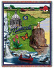 State of Minnesota - Cotton Woven Blanket Throw - Made in the USA (72x54) Tapestry Throw