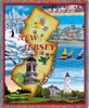 State of New Jersey - Cotton Woven Blanket Throw - Made in the USA (72x54) Tapestry Throw