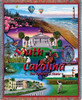 State of South Carolina - Cotton Woven Blanket Throw - Made in the USA (72x54) Tapestry Throw