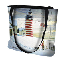West Quoddy Lighthouse - Tote Bag