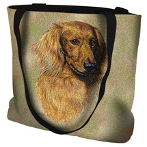 Long Haired Dachshund Red - Tote Bag