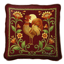 Sunrise Rooster Pillow