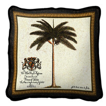 British Colonial Palm (C) Pillow