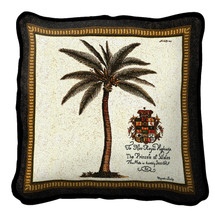 British Colonial Palm (B) Pillow