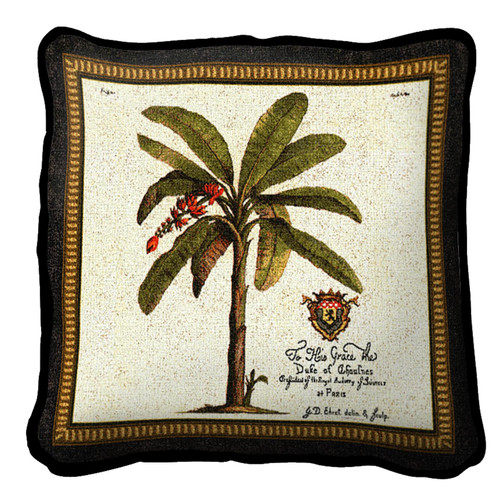 British Colonial Palm (D) Pillow