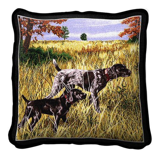 Now We Wait German Shorthaired Pointer - Pillow