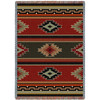 Kaibab - Southwest Native American Inspired Tribal Camp - Cotton Woven Blanket Throw - Made in the USA (72x54) Tapestry Throw