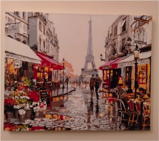 Paint by Numbers - Cafe in Paris by Annelies W