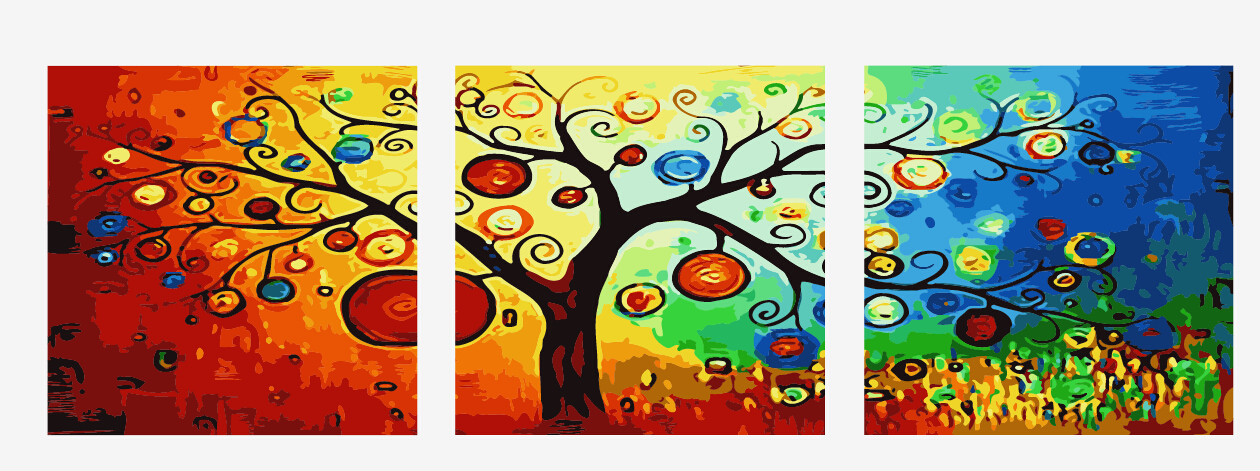 Paint by Numbers Kits - 3 Sets Collections