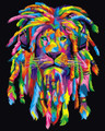 Colourful Hippie Lion
