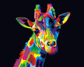 Colourful Giraffe 2 Paint by Numbers